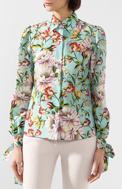 Шелковая блузка DOLCE & GABBANA, арт. F5L97T/IS1A6, фото 3