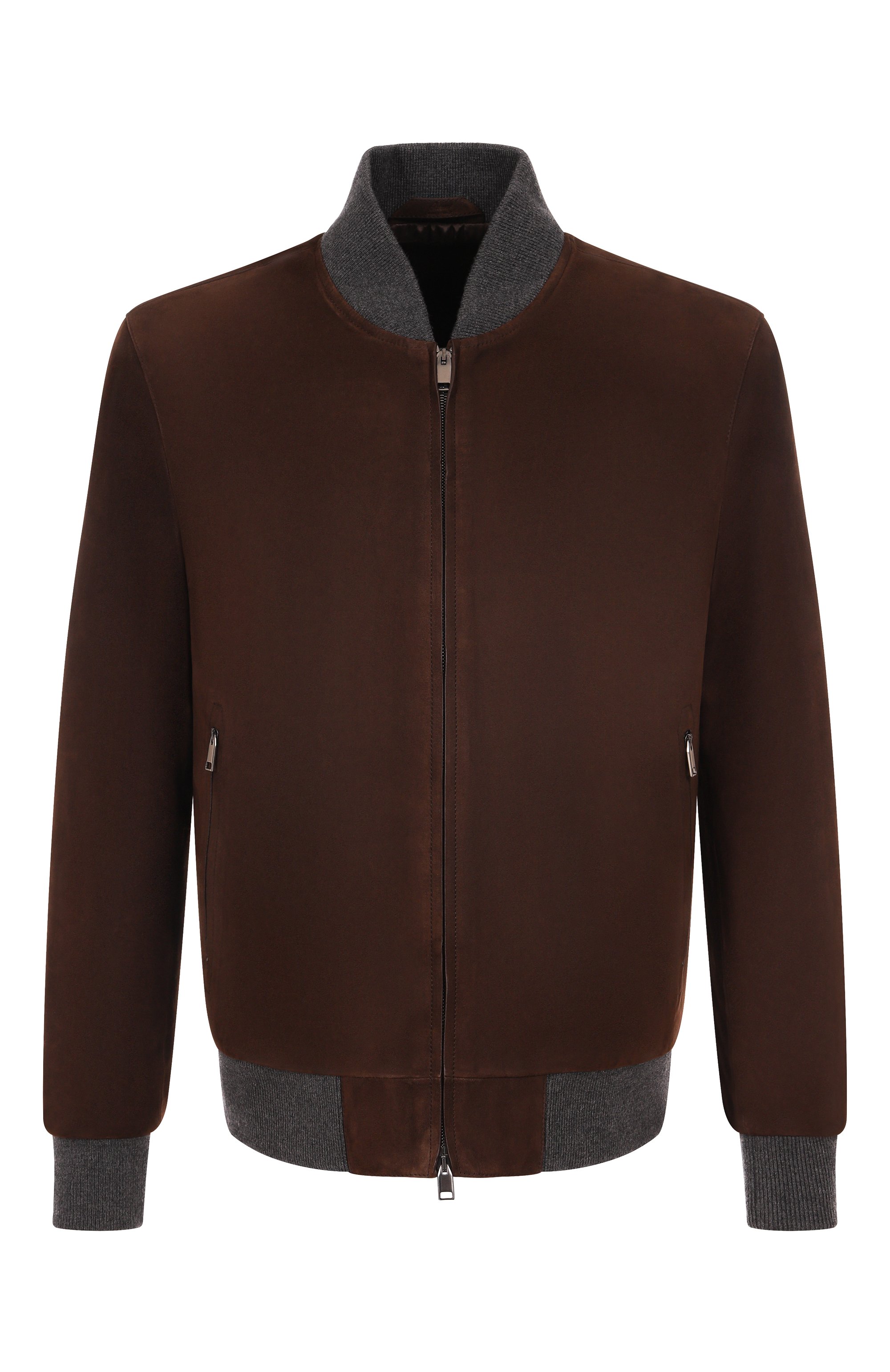 Замшевый бомбер BRIONI темно-коричневого цвета по цене 577500 руб., арт. PLAD0L/PB713, фото 1 Замшевый бомбер BRIONI, арт. PLAD0L/PB713, фото 1