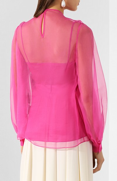 Шелковая блузка VALENTINO, арт. TB0AE4U51C8, фото 4
