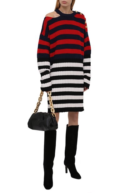 Платье из шерсти и лиоцелла BALMAIN, арт. WF0RF020/K339, фото 2