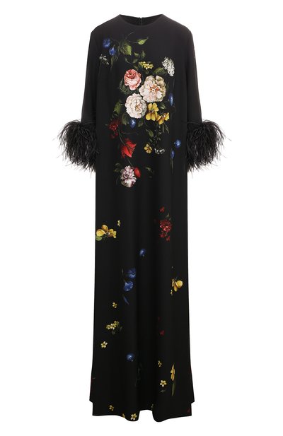 Платье с отделкой перьями страуса ELIE SAAB, арт. 15690, фото 1