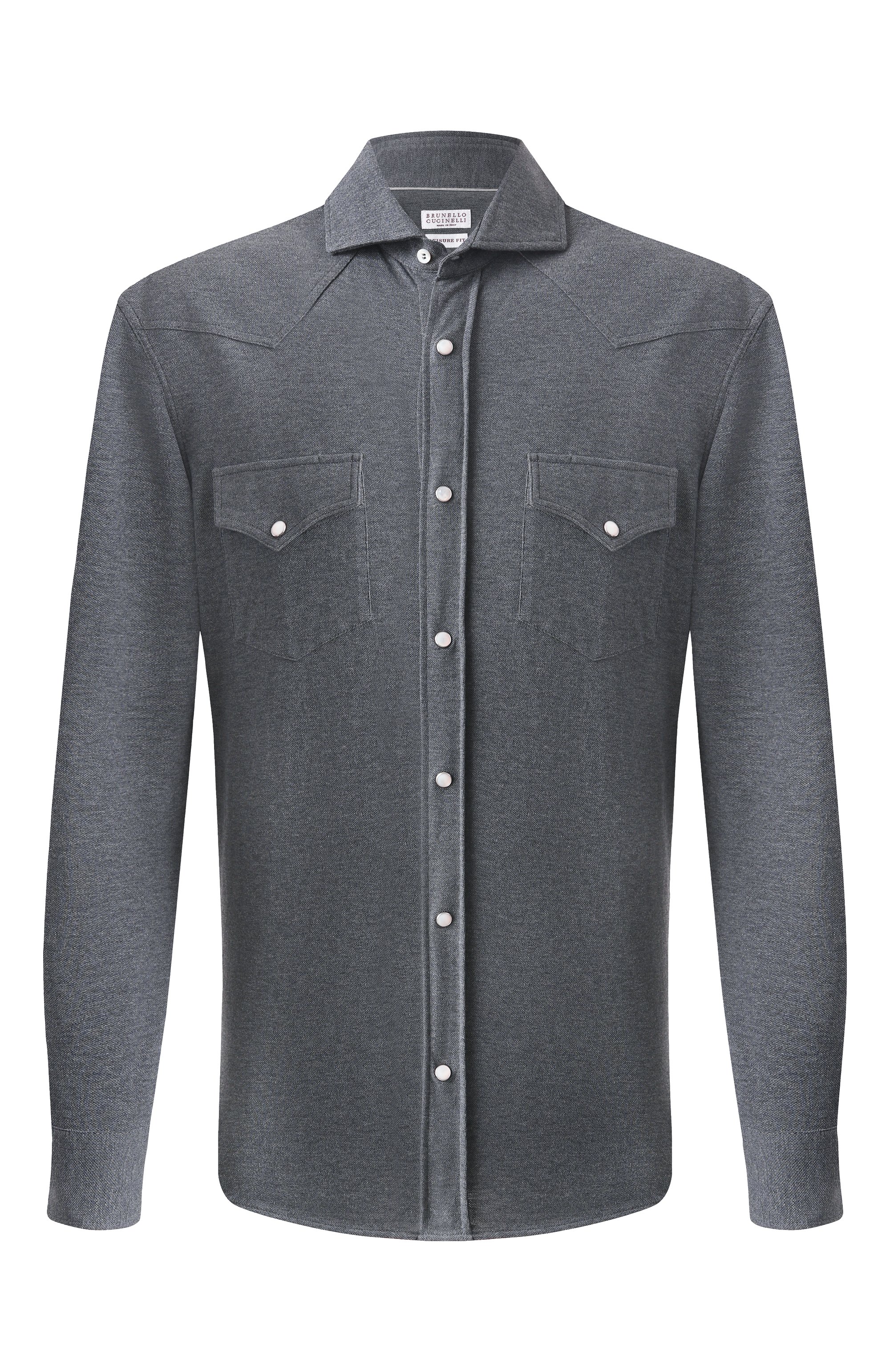 Хлопковая рубашка BRUNELLO CUCINELLI, арт. ME854B2268, фото 1