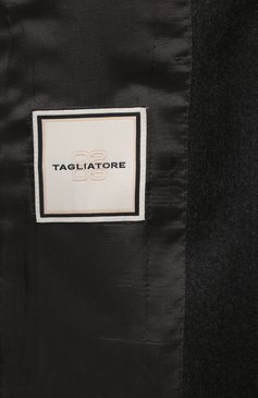 Женский жакет из шерсти и шелка TAGLIATORE 0205 темно-серого цвета, арт. J-BERTHA16B/520038 | Фото 6 (Материал сплава: Проставлено; Длина (для топов): Удлиненные; Рукава: Длинные; Материал внешний: Шерсть; Драгоценные камни: Проставлено; 1-2-бортные: Однобортные; Кросс-КТ: костюм; Женское Кросс-КТ: Жакет-одежда; Стили: Классический)