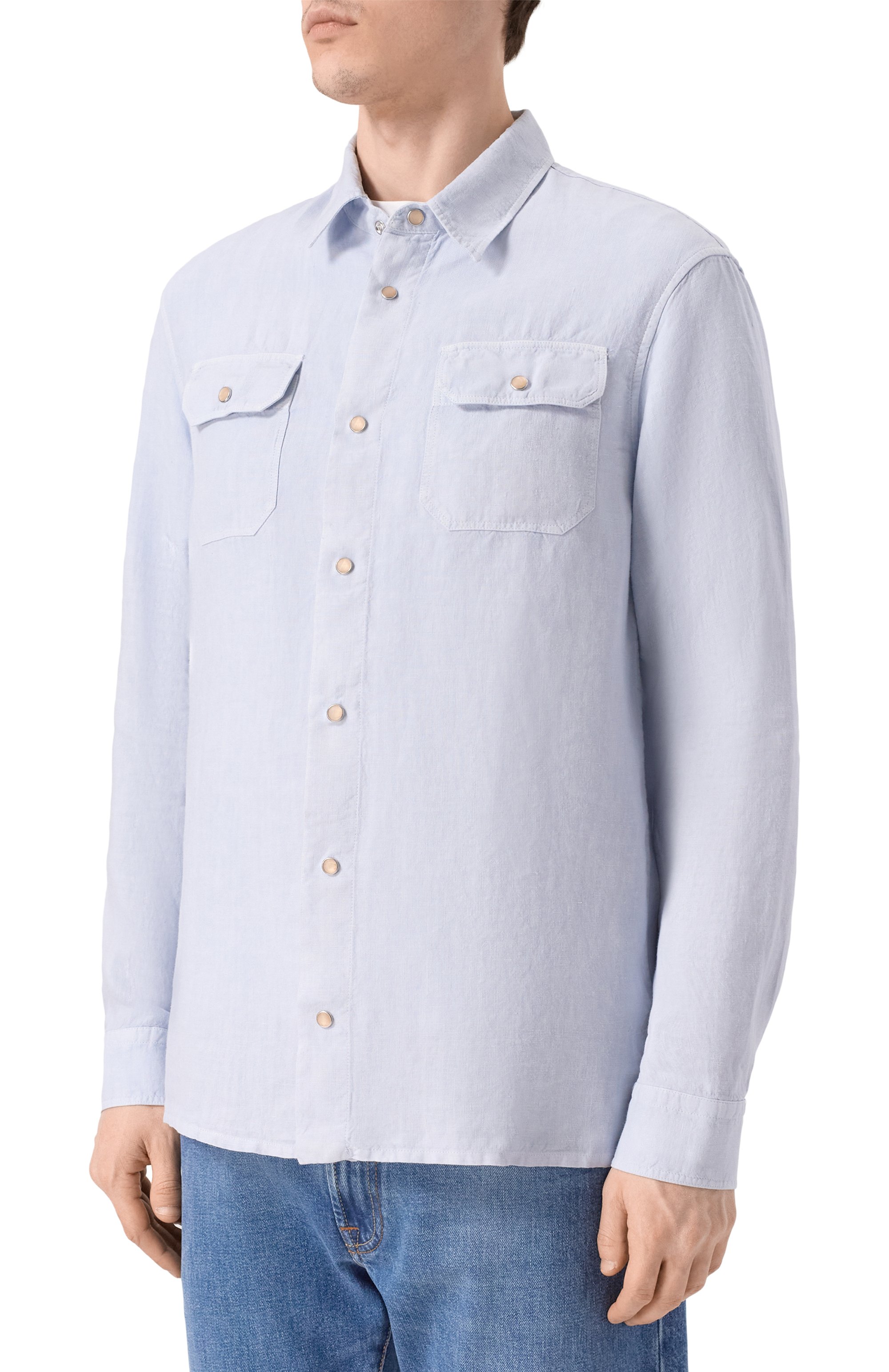 Льняная рубашка PAUL&SHARK, арт. 26413332, фото 3