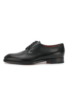 Женская кожаные дерби SANTONI черного цвета, арт. WURV55894BI3RGLYN01 | Фото 3 (Статус проверки: Проверена категория, Проверено; Подошва: Плоская; Каблук высота: Низкий; Материал внутренний: Натуральная кожа; Материал утеплителя: Без утеплителя; Материал сплава: Проставлено, Проверено; Драгоценные камни: Проставлено; Материал внешний: Натуральная кожа; Длина стельки: 23,3, 23,9, 24,3, 24,6, 24,9, 25,3, 25,6, 25,9, 26,3, 26,6, 26,9, 27,2)