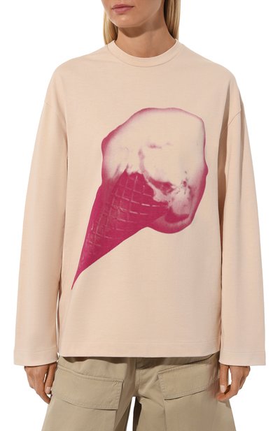 Хлопковый лонгслив JIL SANDER, арт. J03GC0120/J20219, фото 3