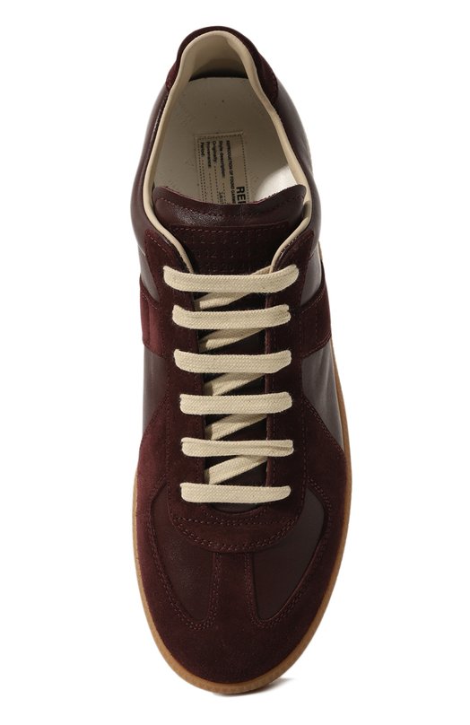 Кожаные кеды Replica Maison Margiela S57WS0236/P1895 Бордовый  S57WS0236/P1895 Фото 6