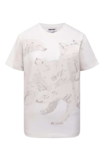 Женская хлопковая футболка polar bear KENZO, арт. FB62TS9204SA