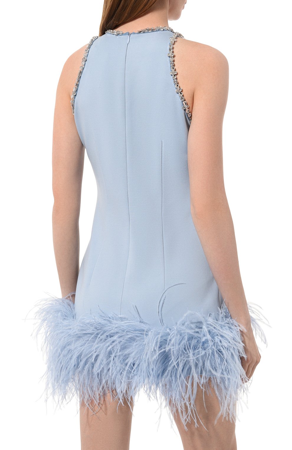 Платье LIKE YANA голубого цвета по цене 24000 руб., арт. L16-23/0-1030-9584СБ, фото 4 Платье LIKE YANA, арт. L16-23/0-1030-9584СБ, фото 4