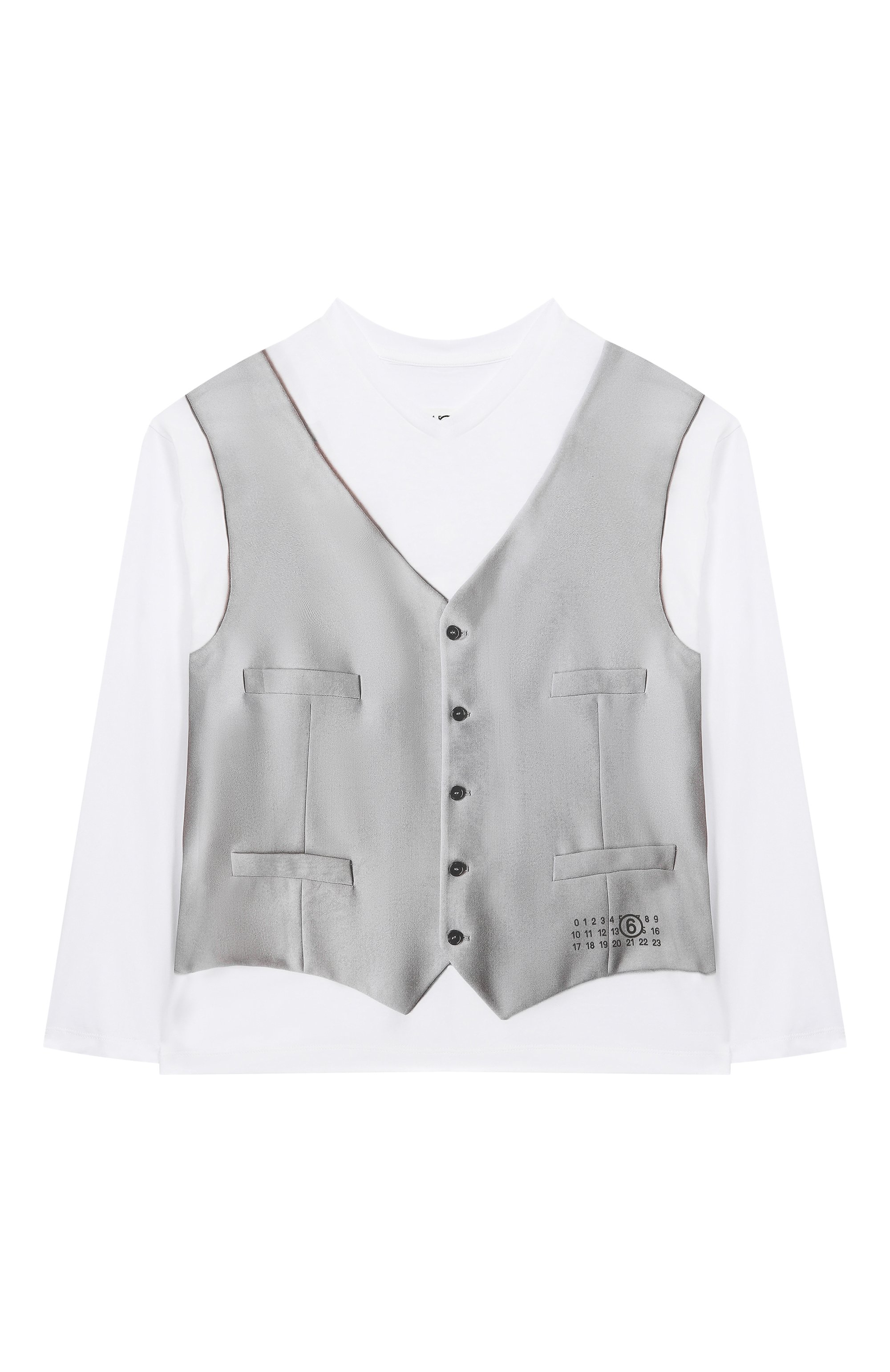 Хлопковый лонгслив MM6, арт. M60873/MM04I, фото 1