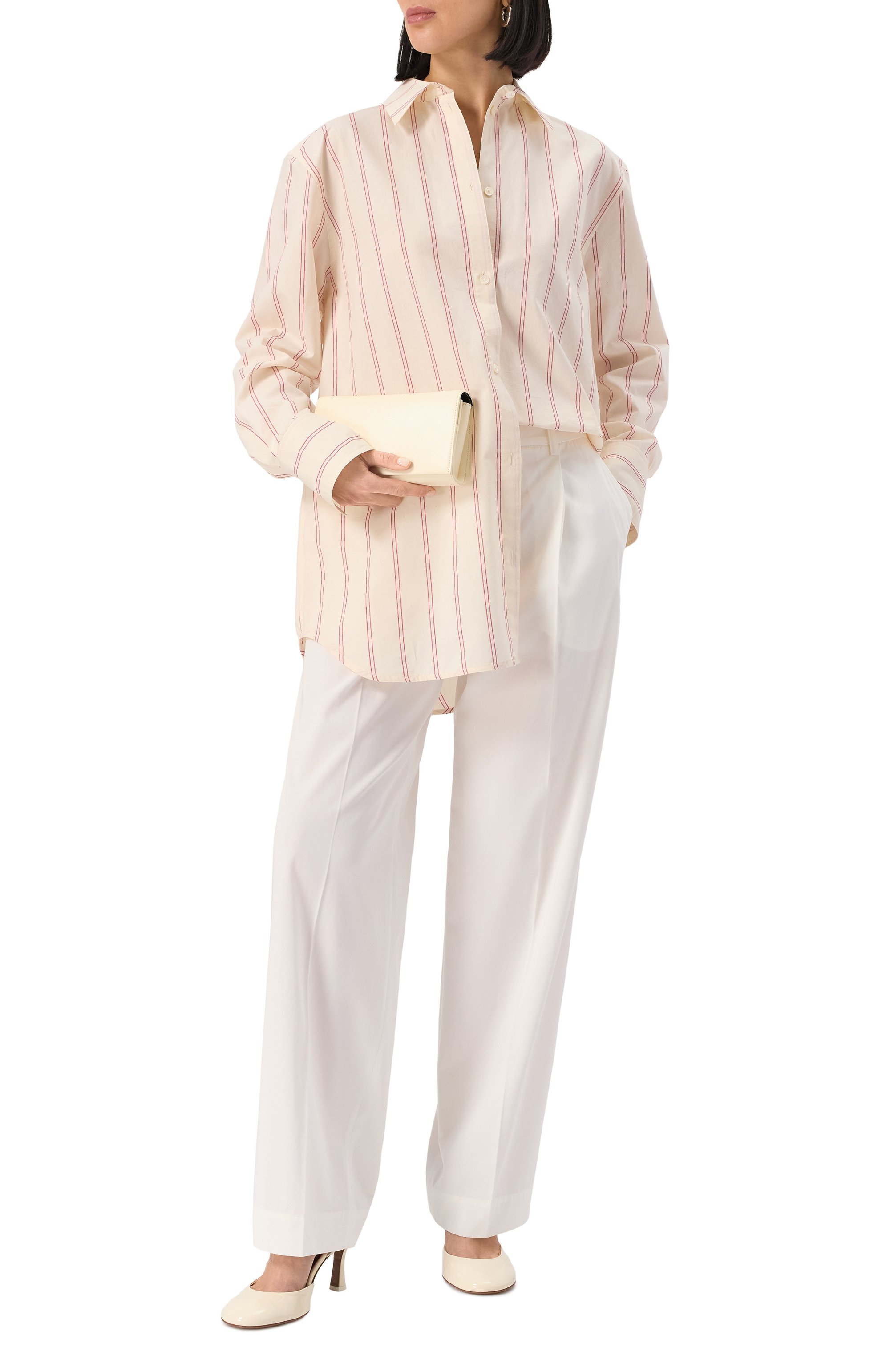 Хлопковые брюки TOTEME, арт. 252-WRB0246-FB0379, фото 2