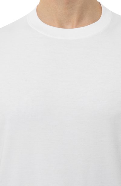 Футболка из хлопка и шелка BRUNELLO CUCINELLI, арт. MM8201308, фото 5
