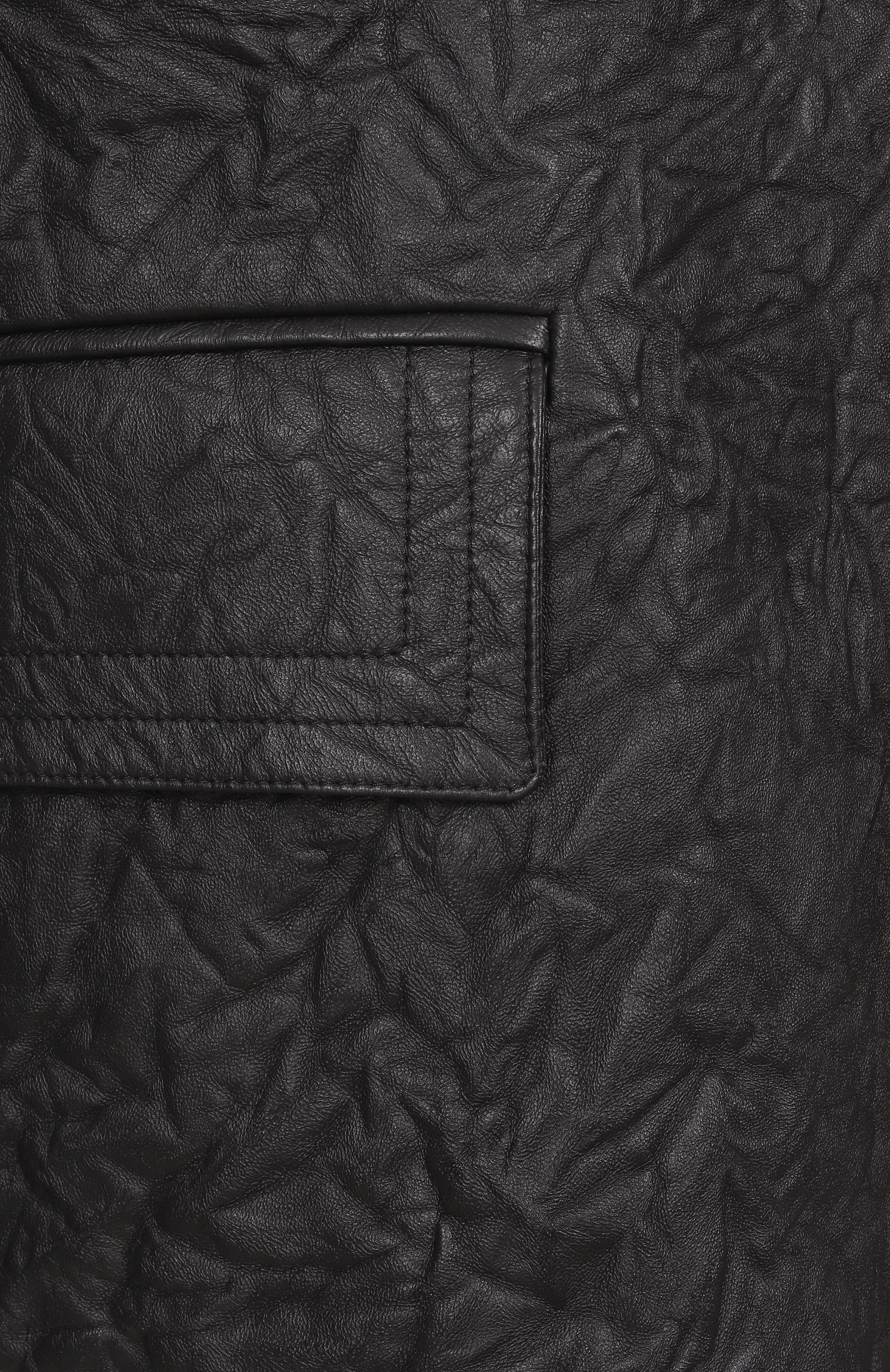 Кожаный пиджак MORDECAI черного цвета по цене 263500 руб., арт. 25E96MXR15T1, фото 6 Кожаный пиджак MORDECAI, арт. 25E96MXR15T1, фото 6