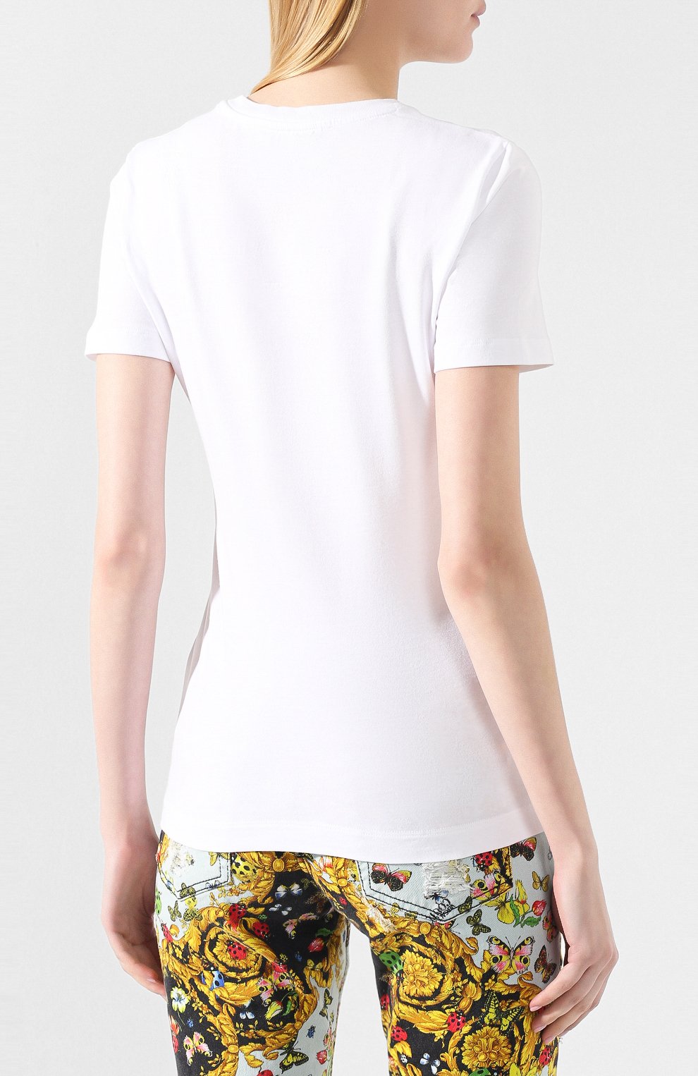 Хлопковая футболка VERSACE JEANS COUTURE, арт. B2HUA7AE-UDP608 BAR0QUE/30215, фото 4