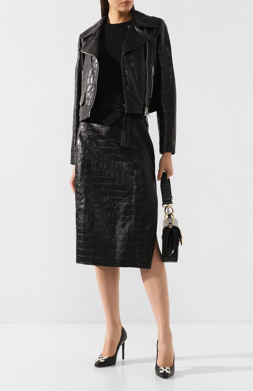 Кожаная юбка DROME, арт. DPD1796P/D1806P, фото 2