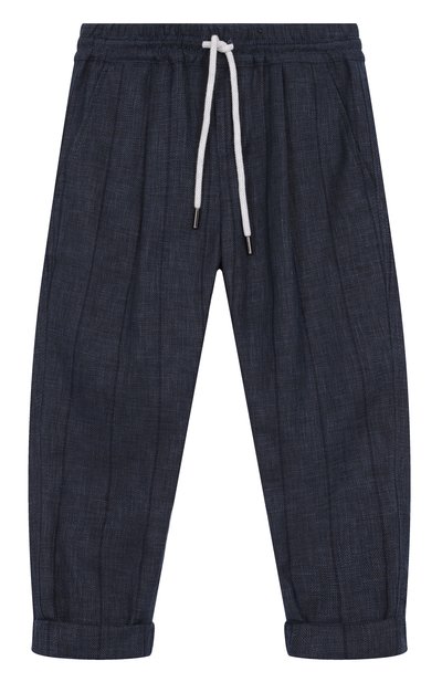 Брюки из шерсти и льна BRUNELLO CUCINELLI, арт. BR484P503A