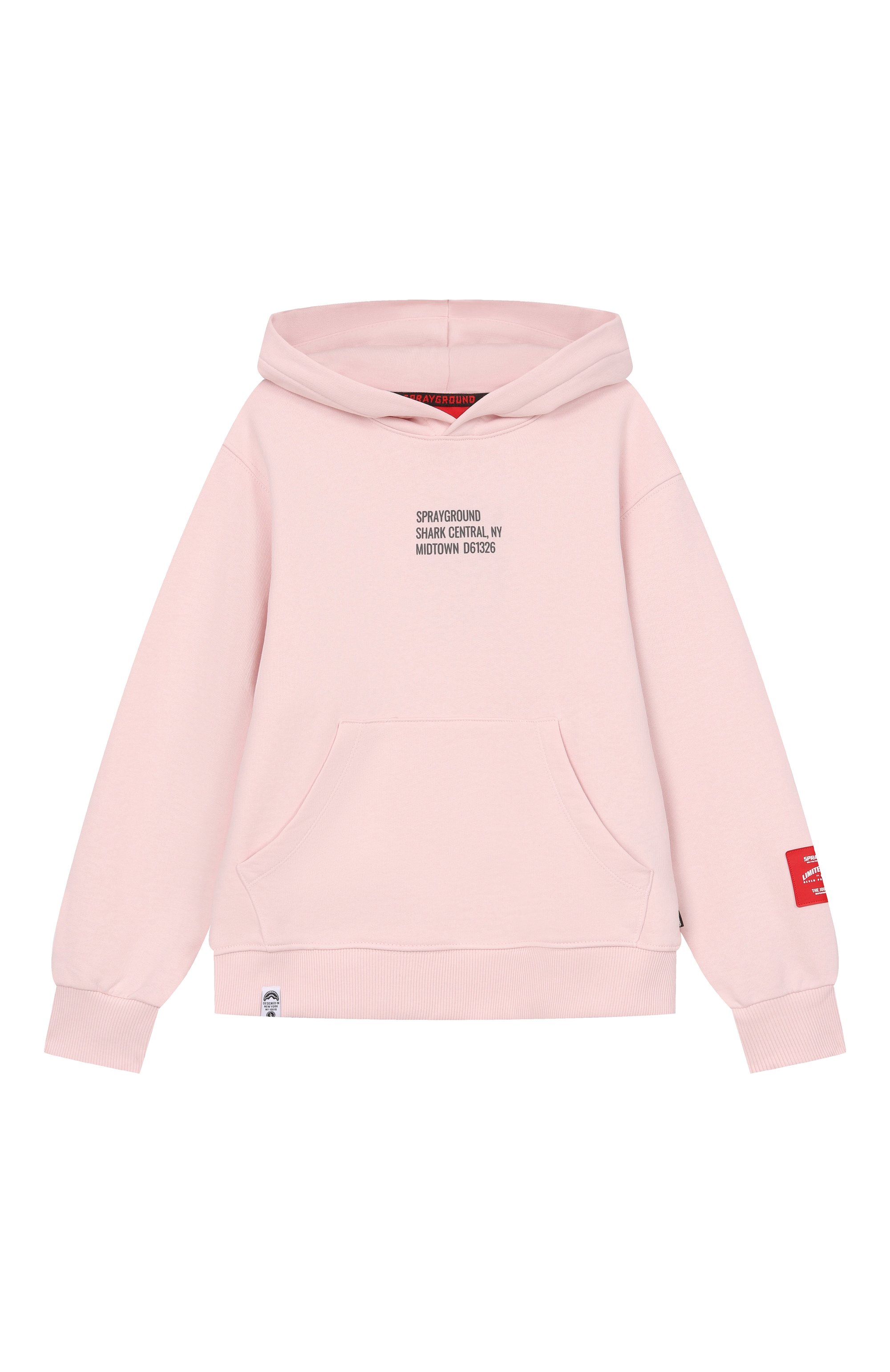 Хлопковое худи SPRAYGROUND, арт. SPY1387ELIGHT/SHARK BASIC REGULAR LIGHT PINK, фото 1