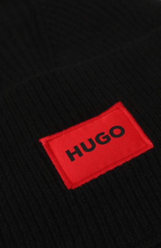 Шерстяная шапка HUGO 50496011 Чёрный  50496011 Фото 3