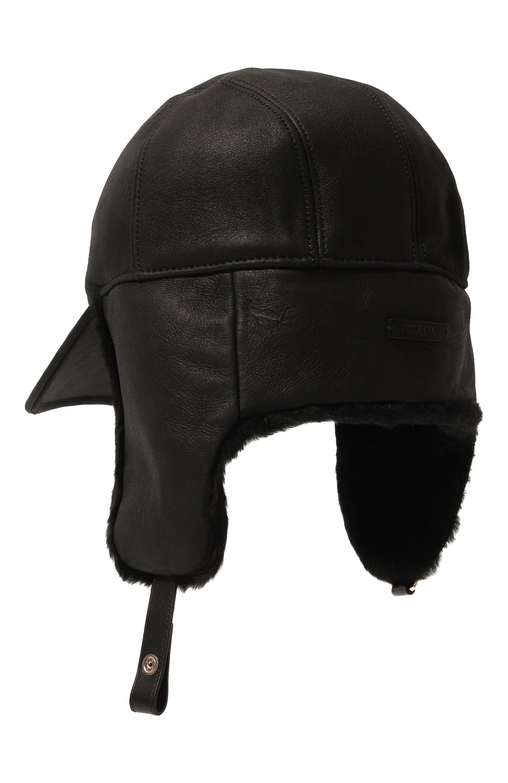 Кожаная бейсболка PRADA, арт. 2HC084-39A-F0002, фото 7