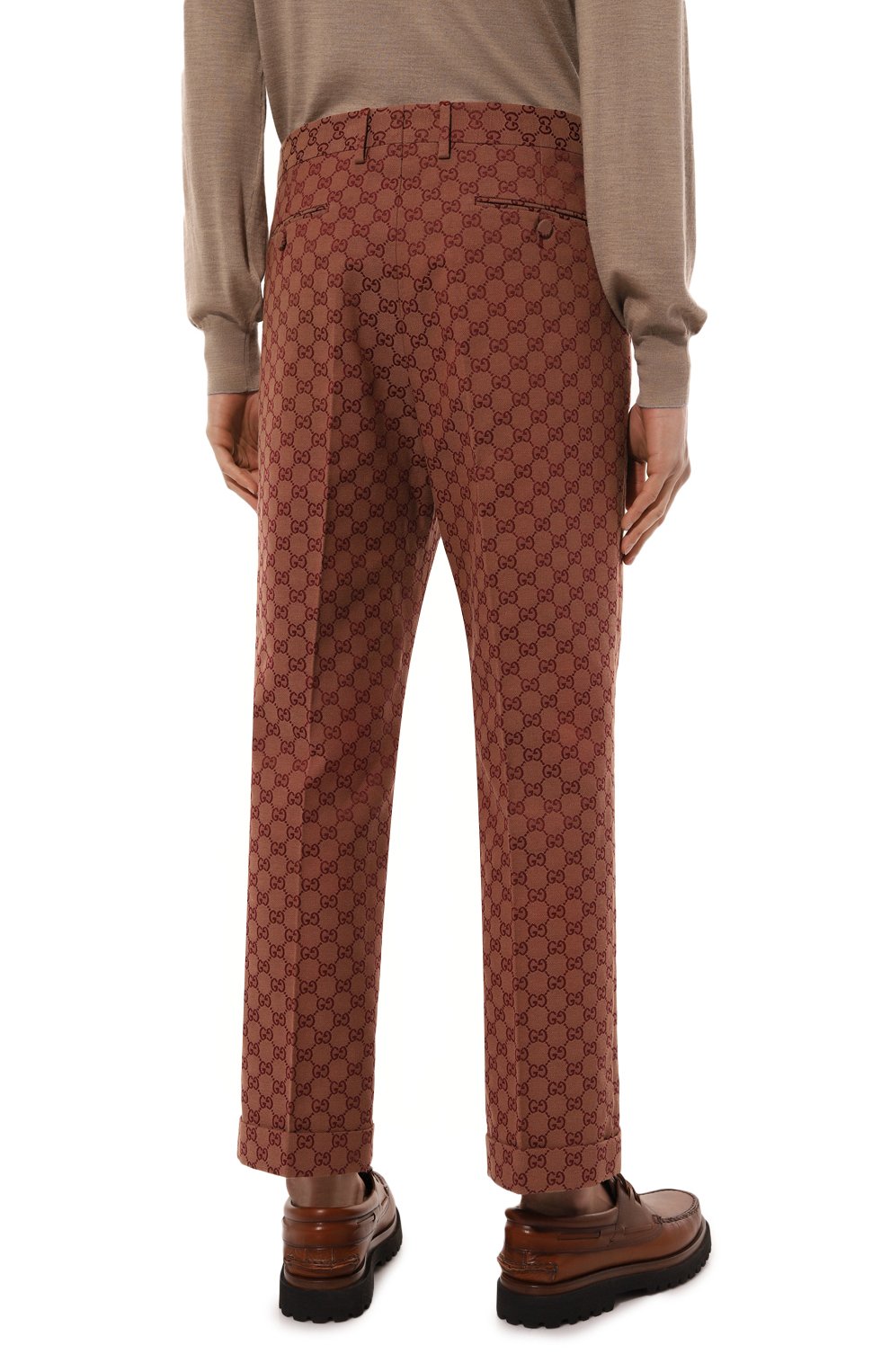 Хлопковые брюки GUCCI, арт. 572439 ZKU09, фото 4
