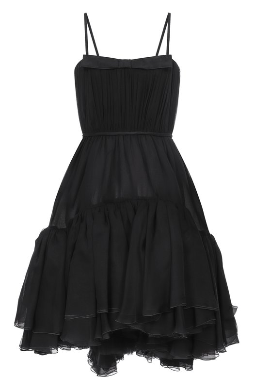 Шелковое платье Giambattista Valli 25FWSVTE5084/85CHI Чёрный 25FWSVTE5084/85CHI