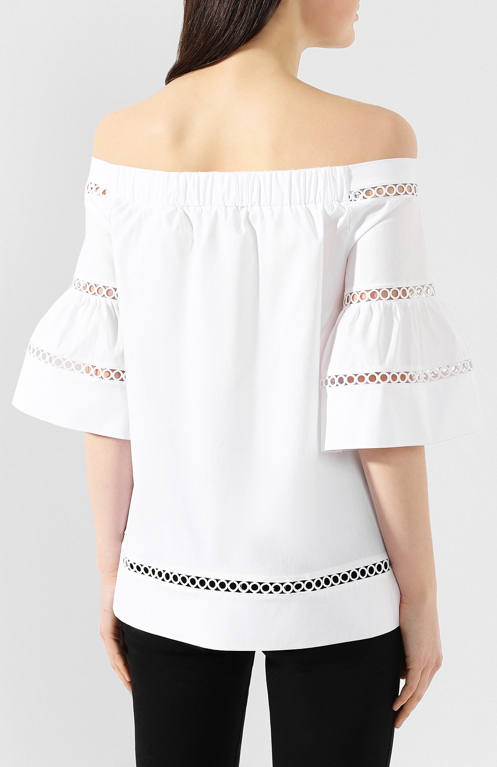 Хлопковый топ MICHAEL MICHAEL KORS, арт. MF84LGW8TB, фото 4