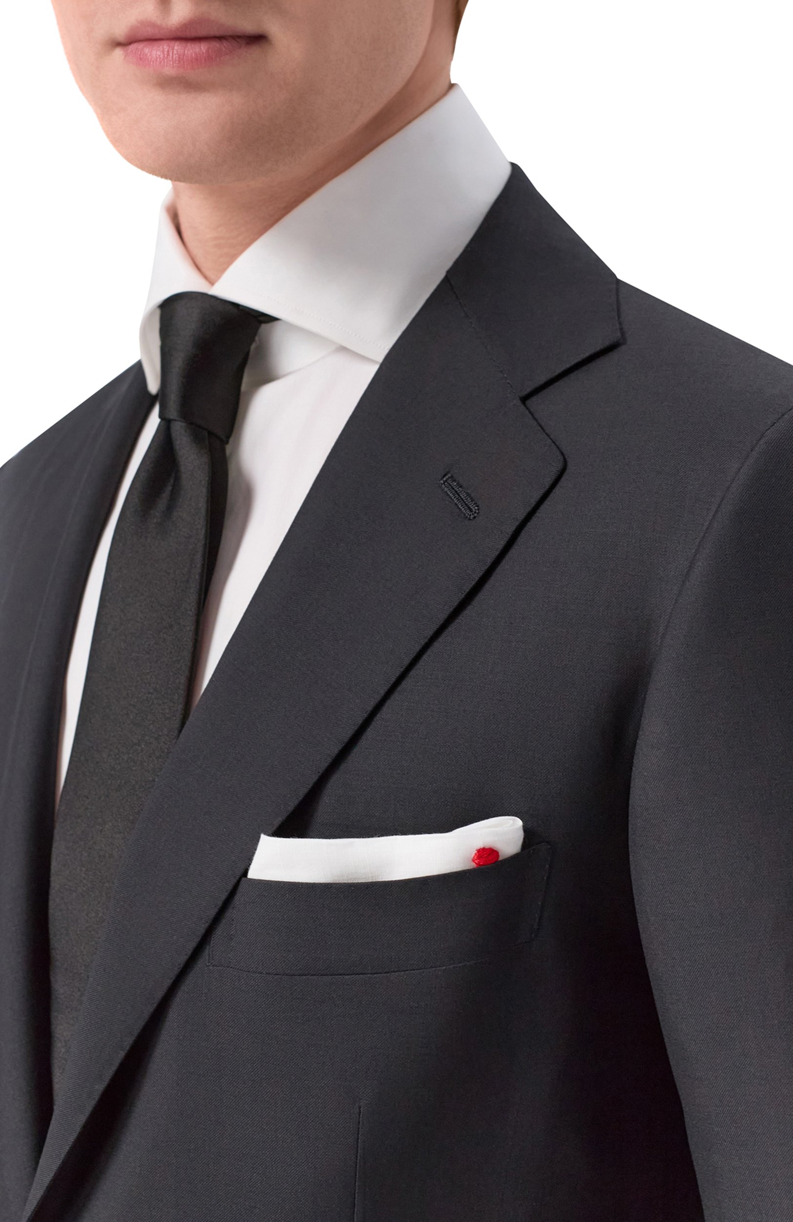 Шерстяной костюм KITON черного цвета по цене 931000 руб., арт. UA81K01270_001, фото 6 Шерстяной костюм KITON, арт. UA81K01270_001, фото 6