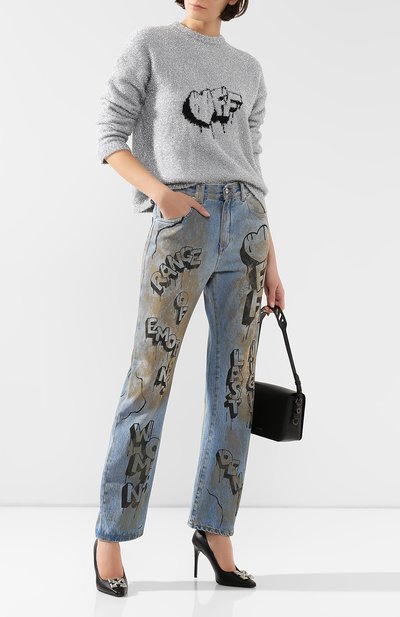 Джинсы OFF-WHITE голубого цвета по цене 46750 руб., арт. 0WYA012F197730627110, фото 2 Джинсы OFF-WHITE, арт. 0WYA012F197730627110, фото 2