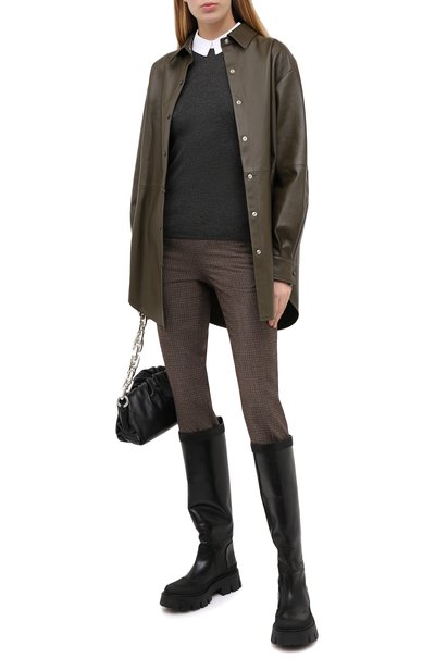 Шерстяные брюки MAISON MARGIELA коричневого цвета по цене 86050 руб., арт. S51KA0530/S53200, фото 2 Шерстяные брюки MAISON MARGIELA, арт. S51KA0530/S53200, фото 2