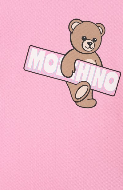 Хлопковое платье MOSCHINO розового цвета по цене 15000 руб., арт. HDV0HK/LFA07_001, фото 3 Хлопковое платье MOSCHINO, арт. HDV0HK/LFA07_001, фото 3
