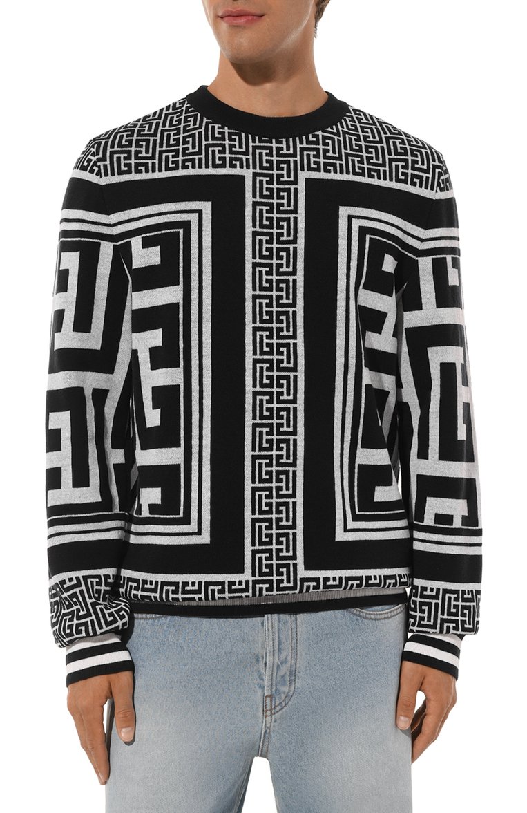 Джемпер из шерсти и льна BALMAIN, арт. BH1KD000/KE82, фото 1