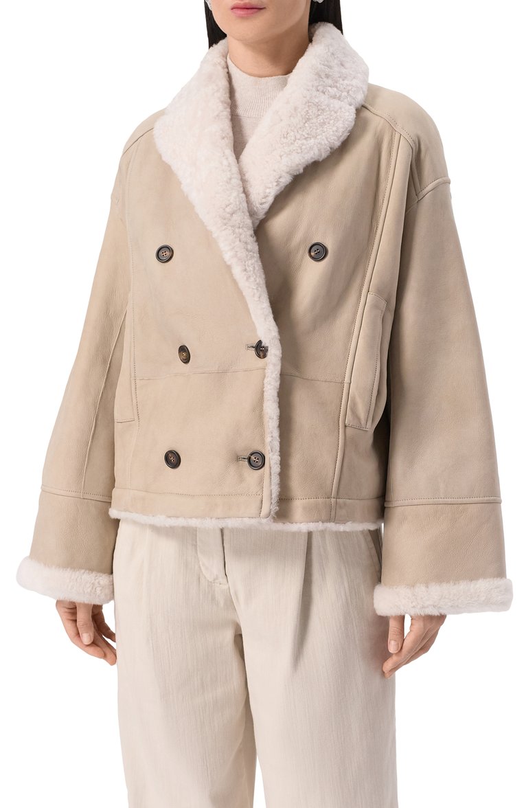 Двусторонняя дубленка BRUNELLO CUCINELLI, арт. MPMBP7962P, фото 1