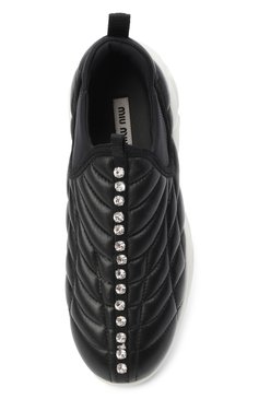 Кожаные кроссовки MIU MIU, арт. 5S369D-1L1-F0002, фото 4
