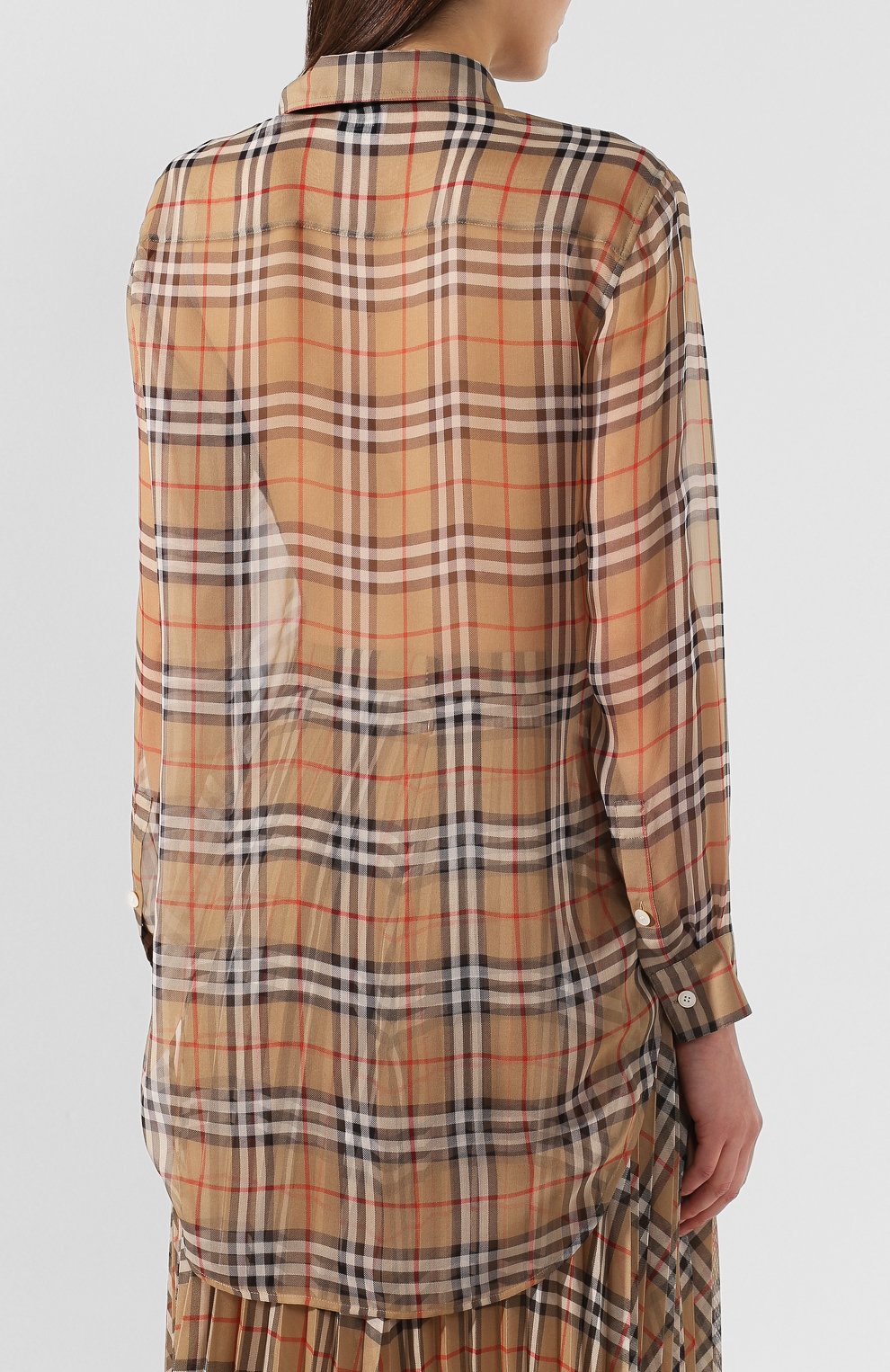 Шелковая блузка BURBERRY, арт. 8010439, фото 4