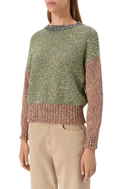 Свитер из хлопка и шерсти WEEKEND MAX MARA, арт. L0LA, фото 3