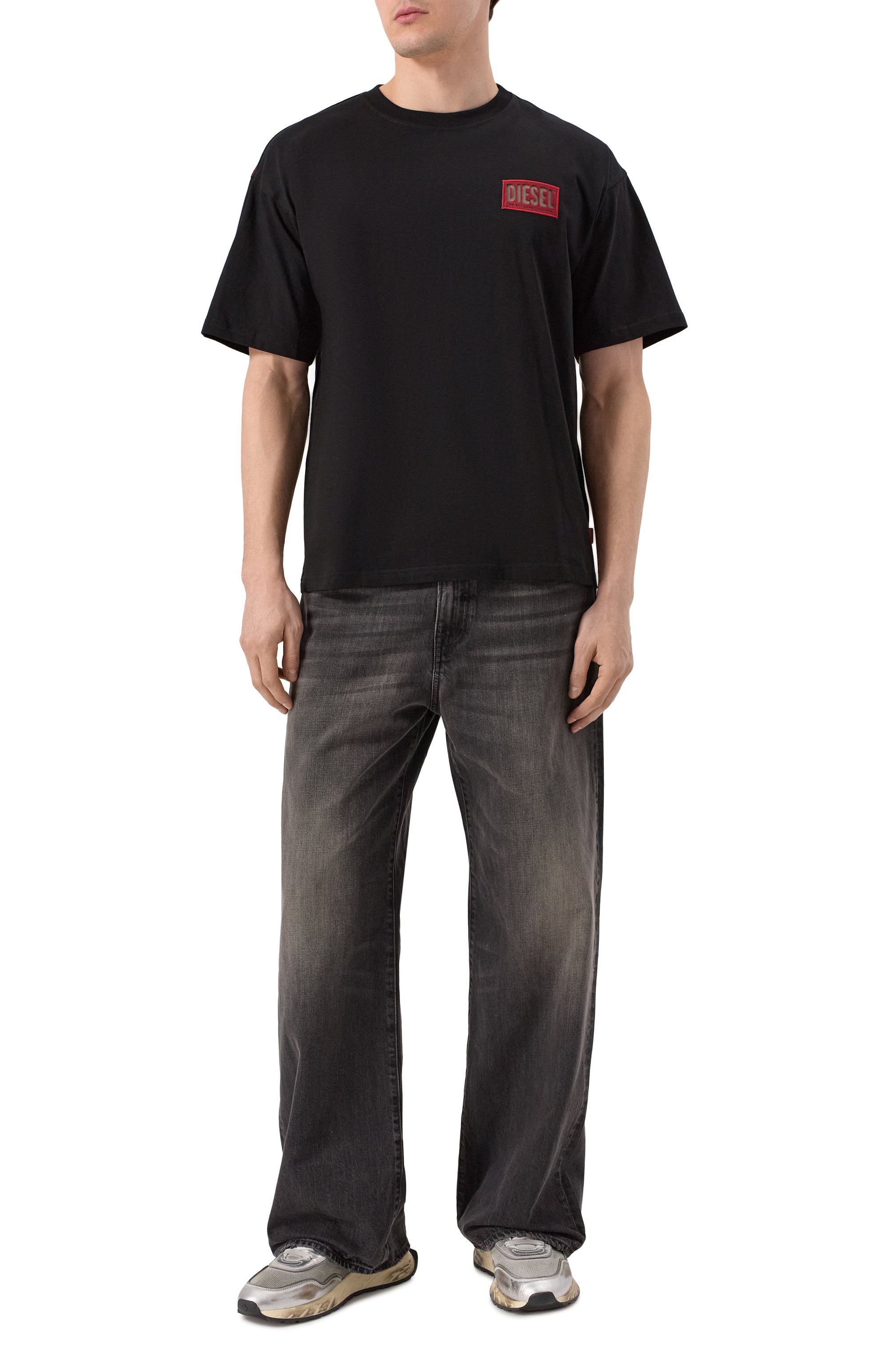 Хлопковая футболка DIESEL, арт. A18028/0PLAT, фото 2