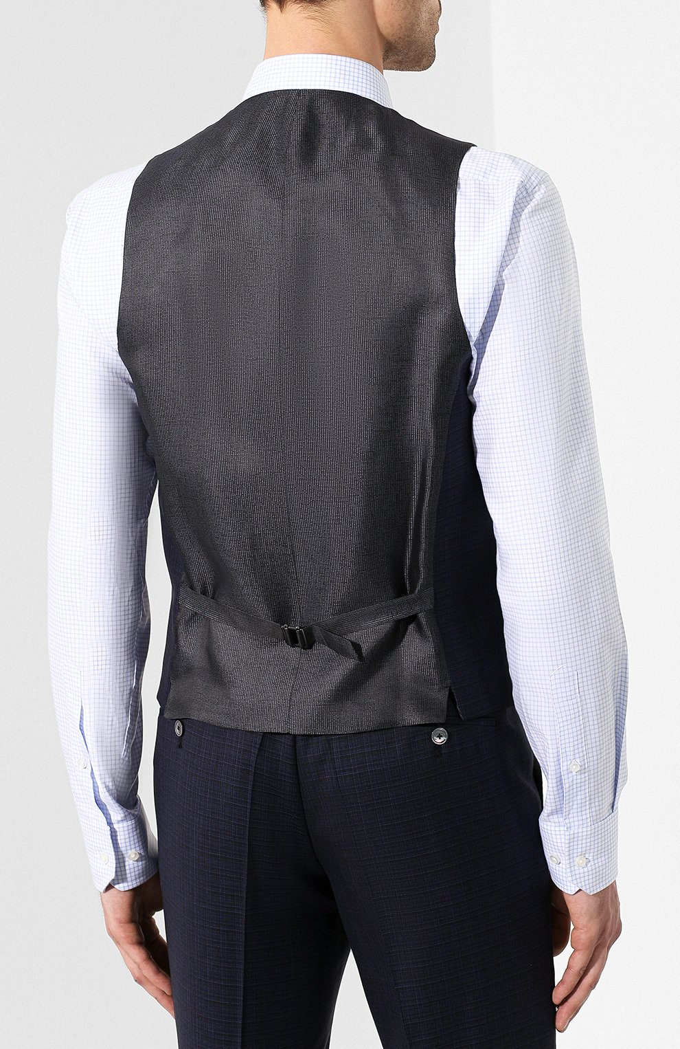 Шерстяной костюм-тройка BOSS синего цвета по цене 74000 руб., арт. 50412061, фото 5 Шерстяной костюм-тройка BOSS, арт. 50412061, фото 5