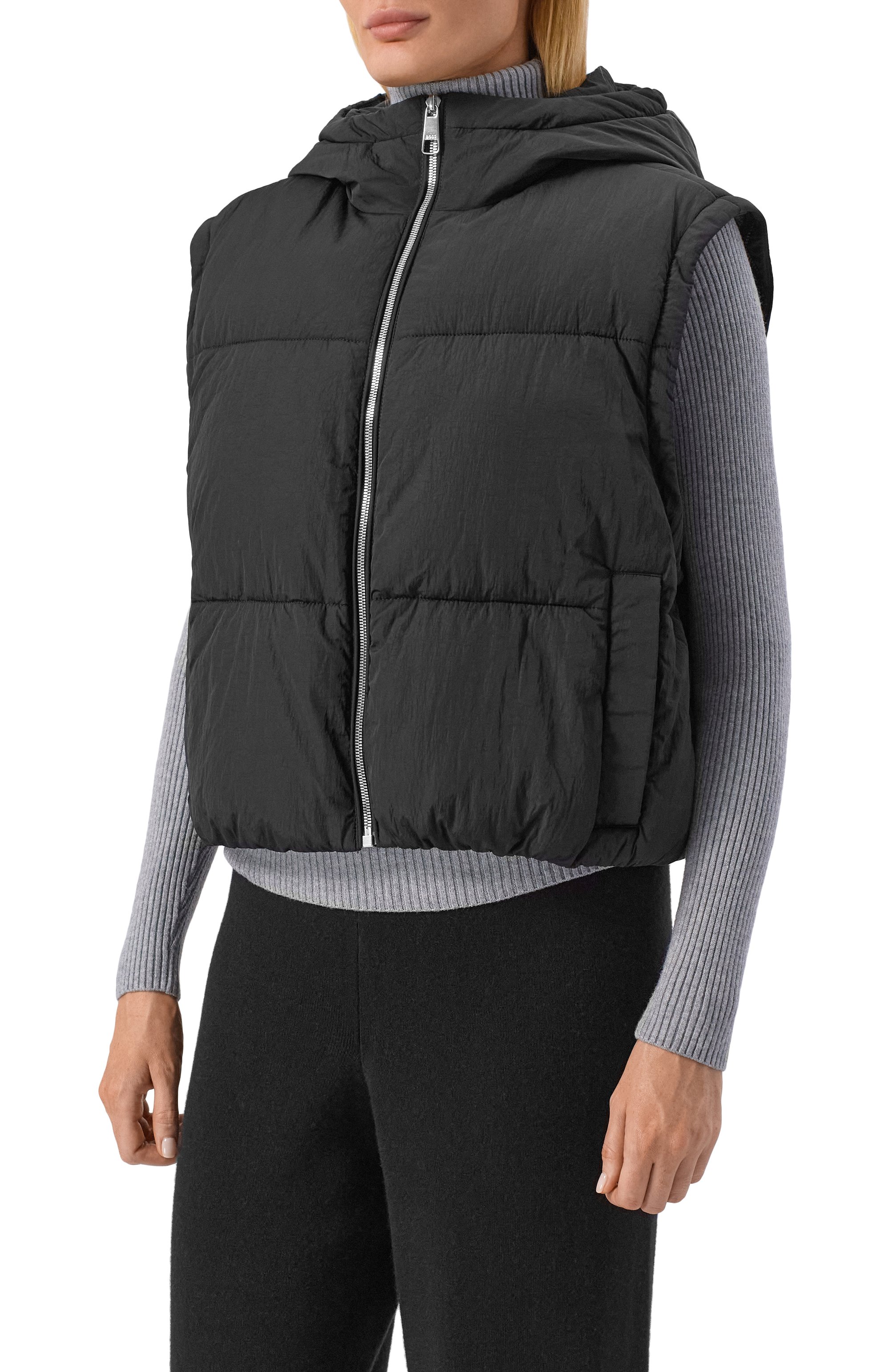 Пуховик BOSS ORANGE черного цвета по цене 38350 руб., арт. 50548028, фото 7 Пуховик BOSS ORANGE, арт. 50548028, фото 7