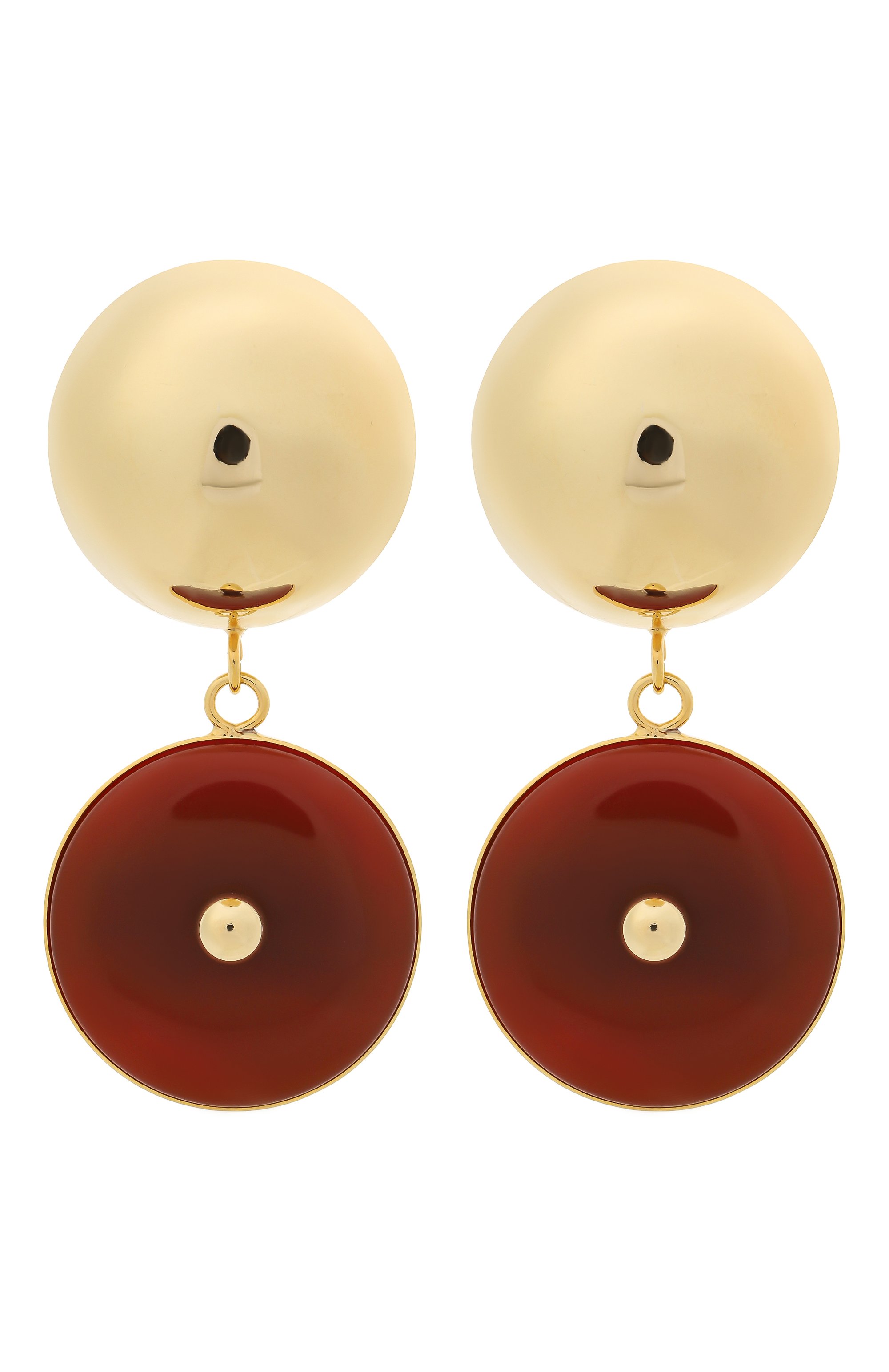 Клипсы CRYSTALLINE JEWELLERY коричневого цвета по цене 17820 руб., арт. 388YT, фото 1 Клипсы CRYSTALLINE JEWELLERY, арт. 388YT, фото 1