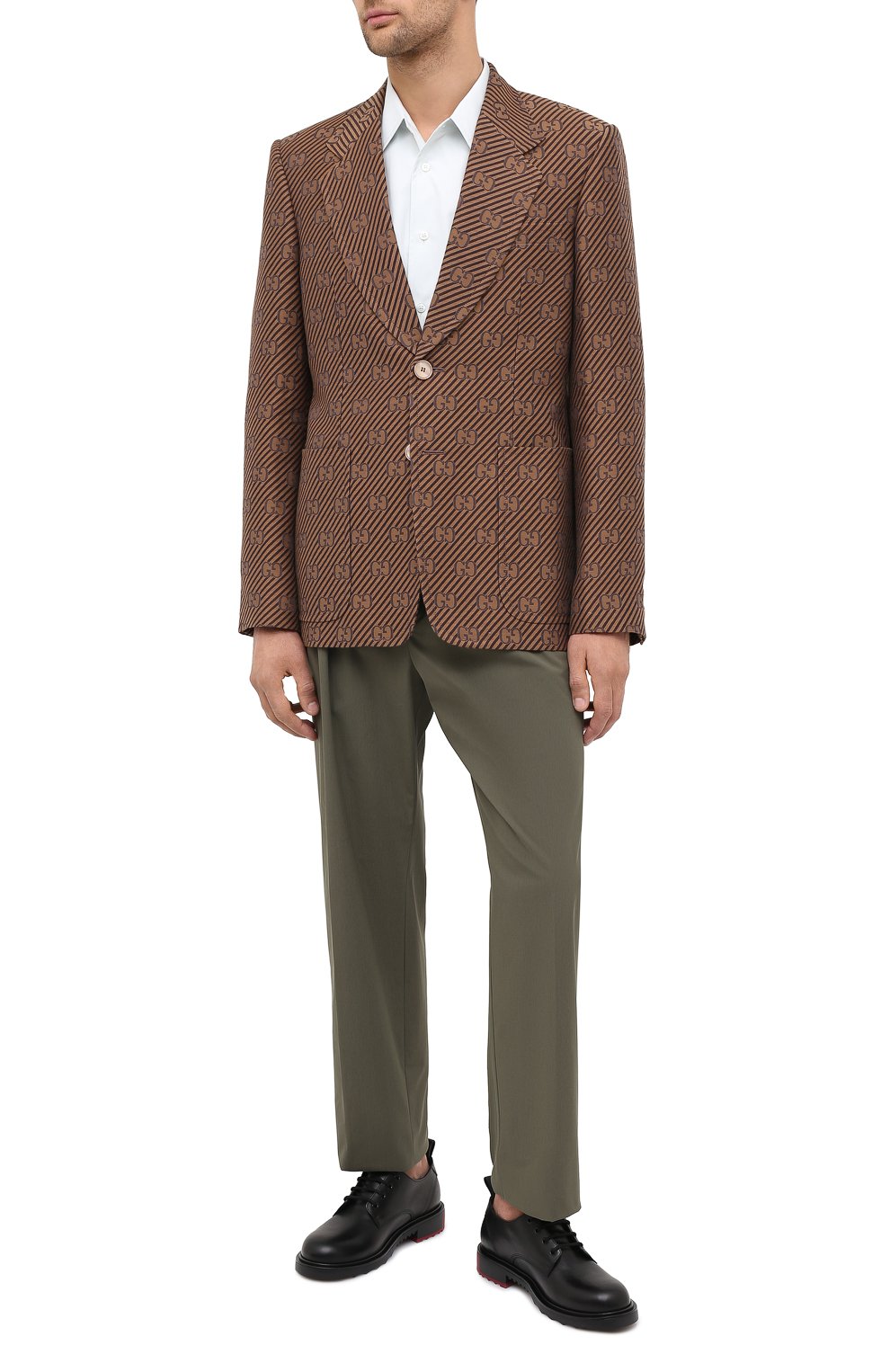 Пиджак из хлопка и шелка GUCCI, арт. 618666/ZAEAK, фото 2