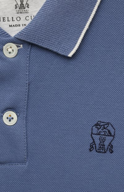 Хлопковое поло BRUNELLO CUCINELLI, арт. B0T63T315A, фото 3