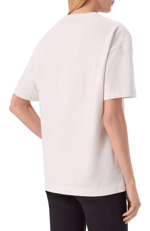 Хлопковая футболка Palm Angels PMAA109S26JER001 Белый  PMAA109S26JER001 Фото 4