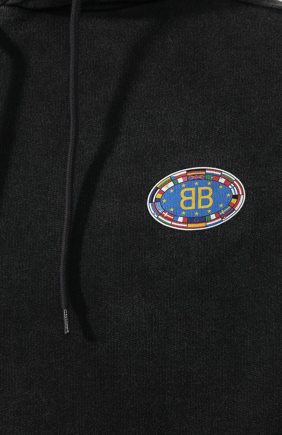 Хлопковое худи BALENCIAGA, арт. 600583/THV58, фото 5