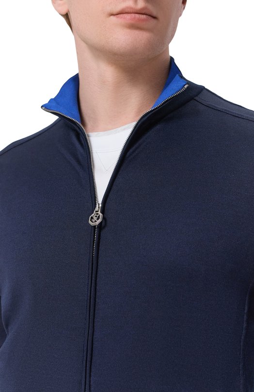 Шелковая толстовка Stefano Ricci K919511R31/R26190 Синий  K919511R31/R26190 Фото 5