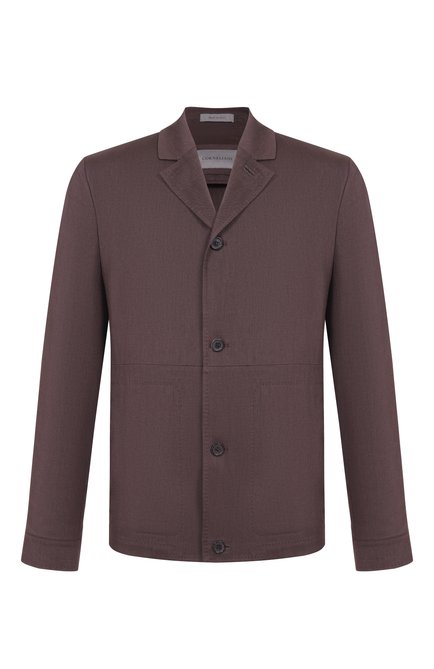 Мужская куртка-рубашка изо льна и шерсти CORNELIANI, арт. 27LI53/2718468