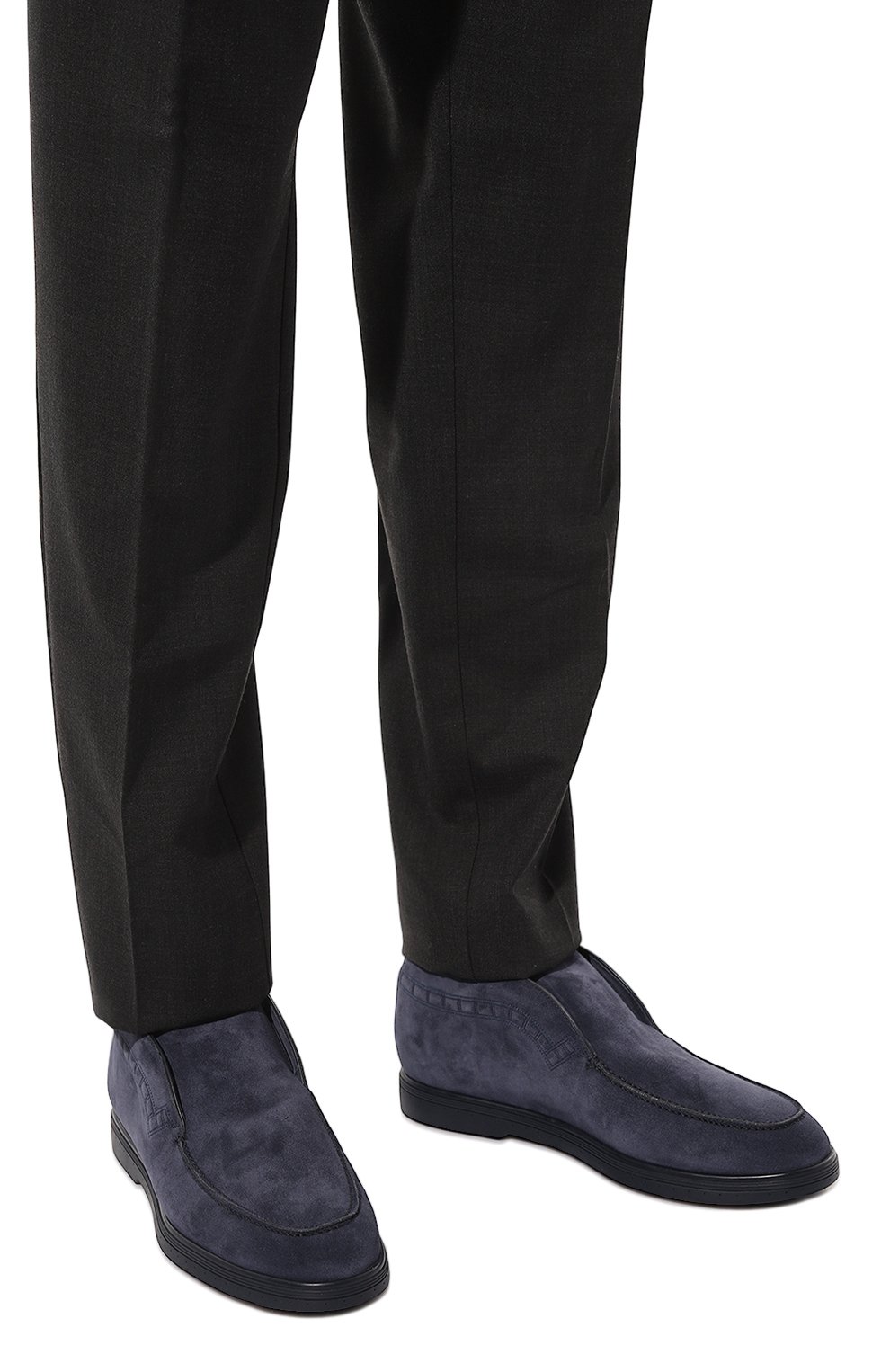 Замшевые ботинки STEFANO RICCI темно-синего цвета по цене 94150 руб., арт. UC62_G4203/SDP, фото 3 Замшевые ботинки STEFANO RICCI, арт. UC62_G4203/SDP, фото 3