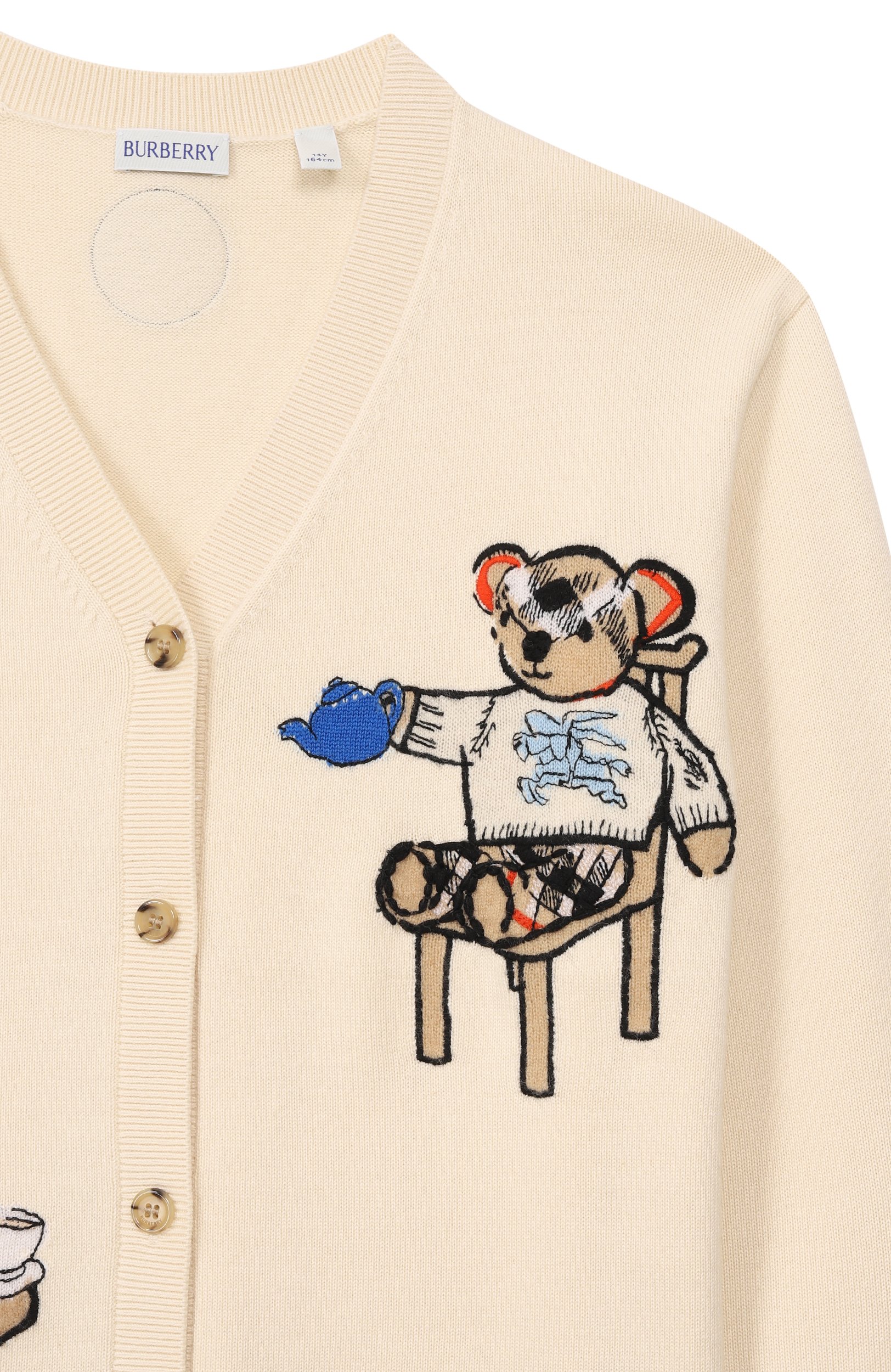 Кардиган из хлопка и кашемира BURBERRY, арт. 8125916, фото 3