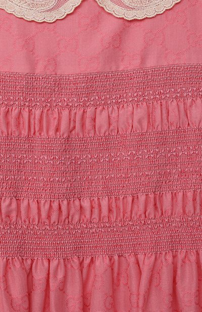 Хлопковое платье GUCCI, арт. 652700/XWAN0, фото 3