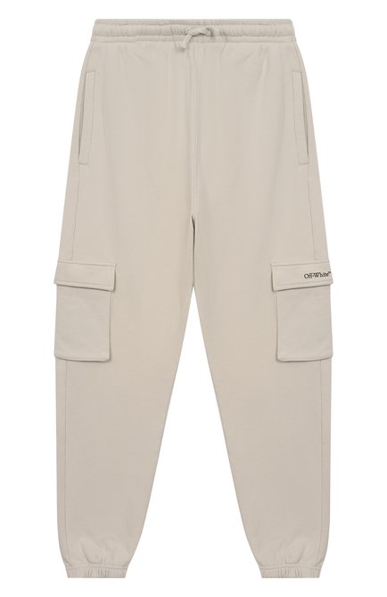 Хлопковые джоггеры OFF-WHITE, арт. 0BCH005S25FLE001/12+