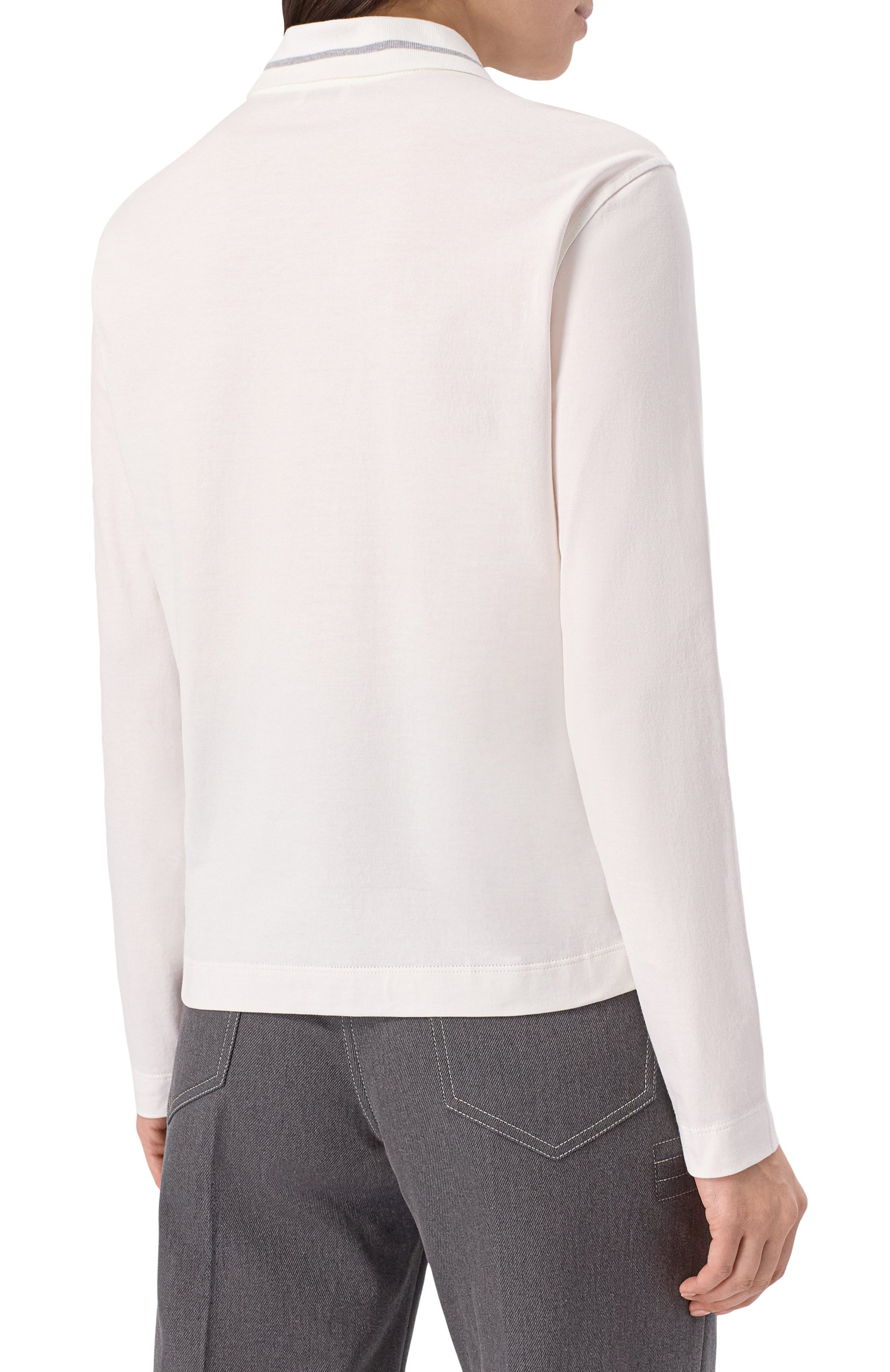 Хлопковое поло BRUNELLO CUCINELLI, арт. M0T81VD135, фото 4